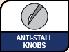 Anti-Stall Knobs. Image shows the anti-stall knobs design.