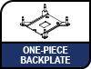 One-piece backplate with fixed struts. Image shows the Noctua One-piece backplate with fixed struts.
