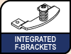 Integrated Fastening Brackets. Image shows the Noctua Integrated Fastening Brackets.